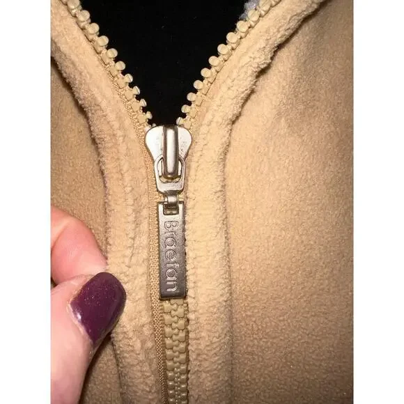 ESPRIT Women’s Sherpa Lined jacket full zip pockets Beige Ivory XL Warm Cozy - Picture 9 of 9